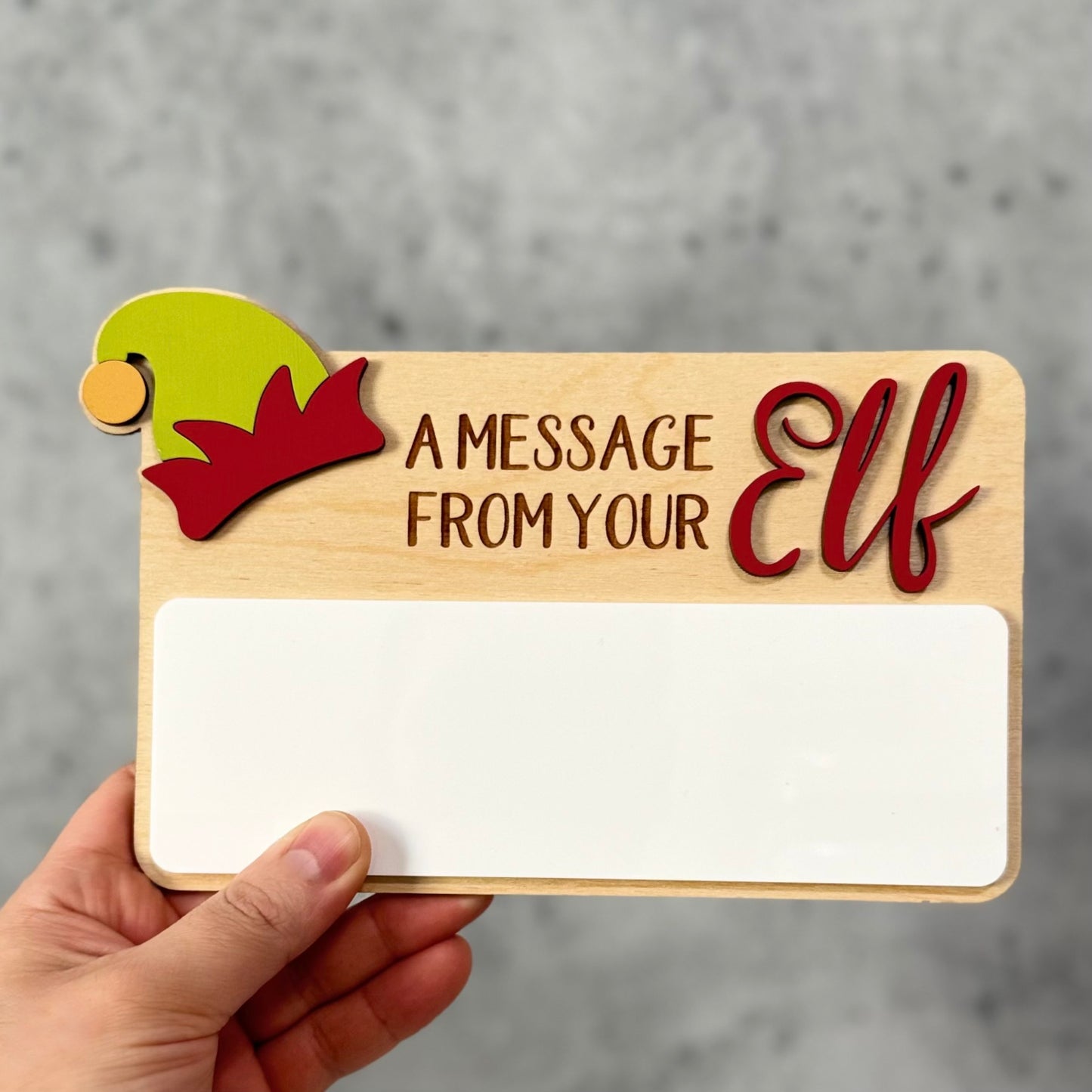Elf Message Dry Erase Board