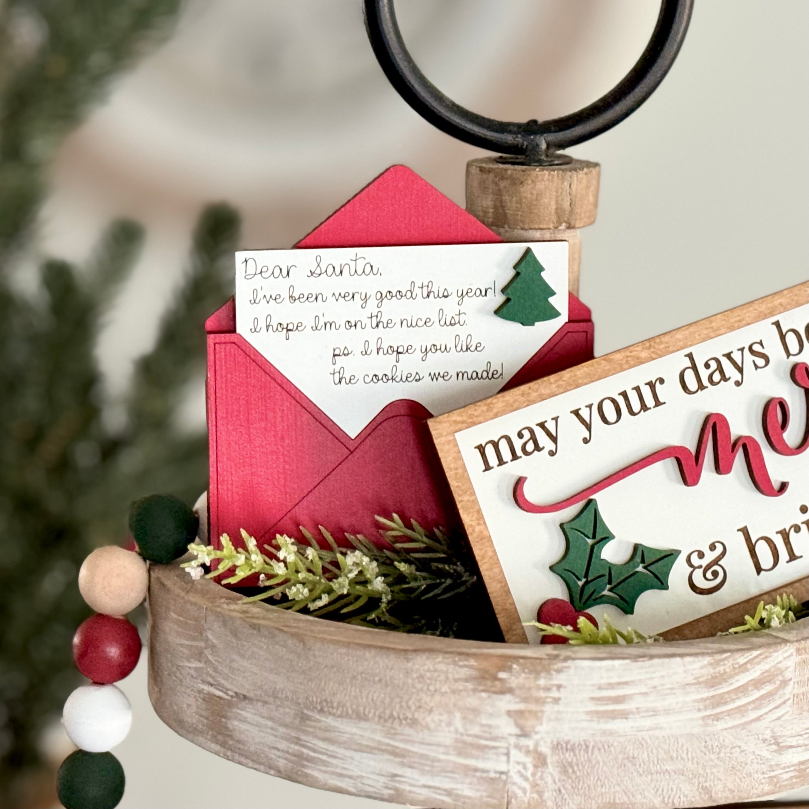 Christmas Tiered Tray Decor Bundle