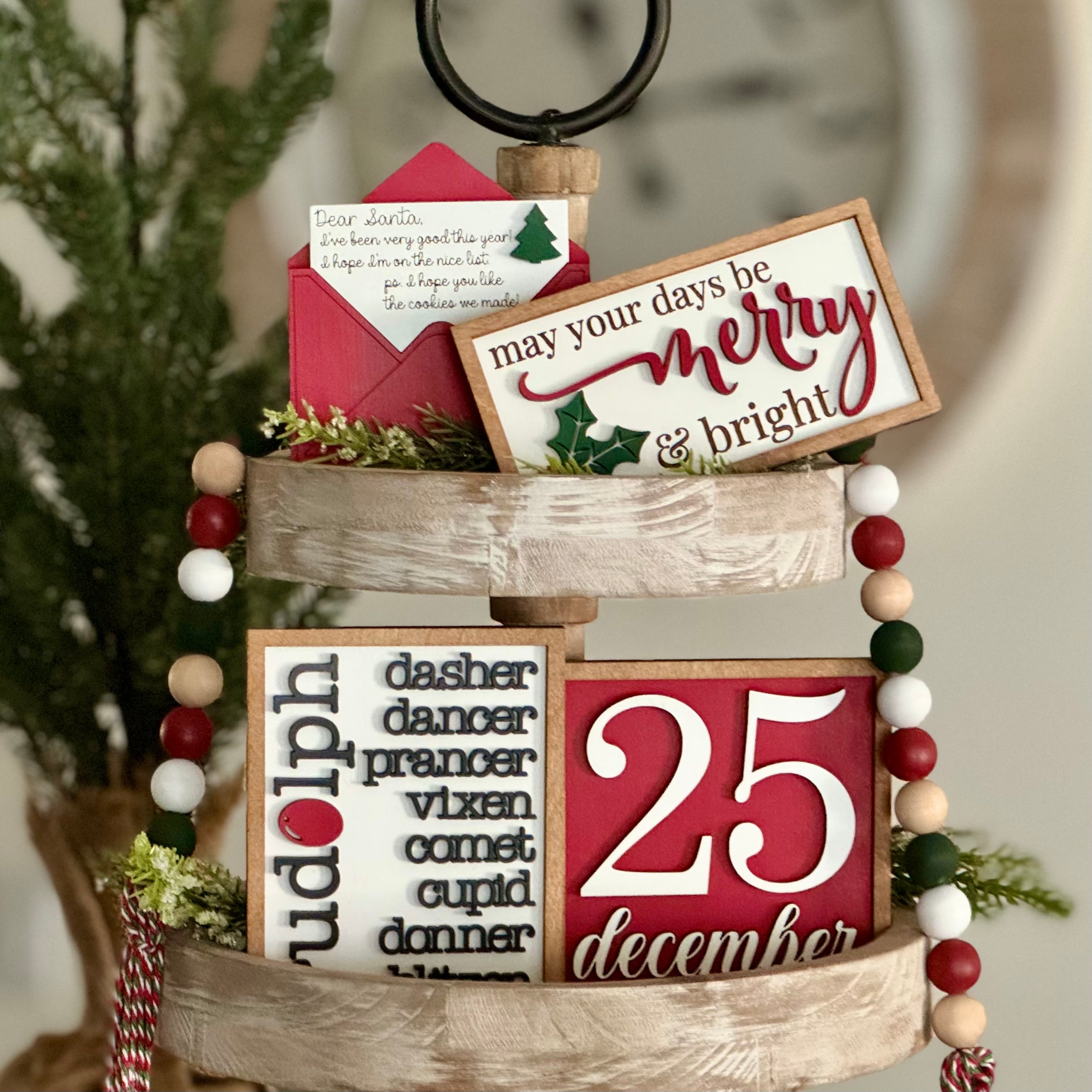 Christmas Tiered Tray Decor Bundle