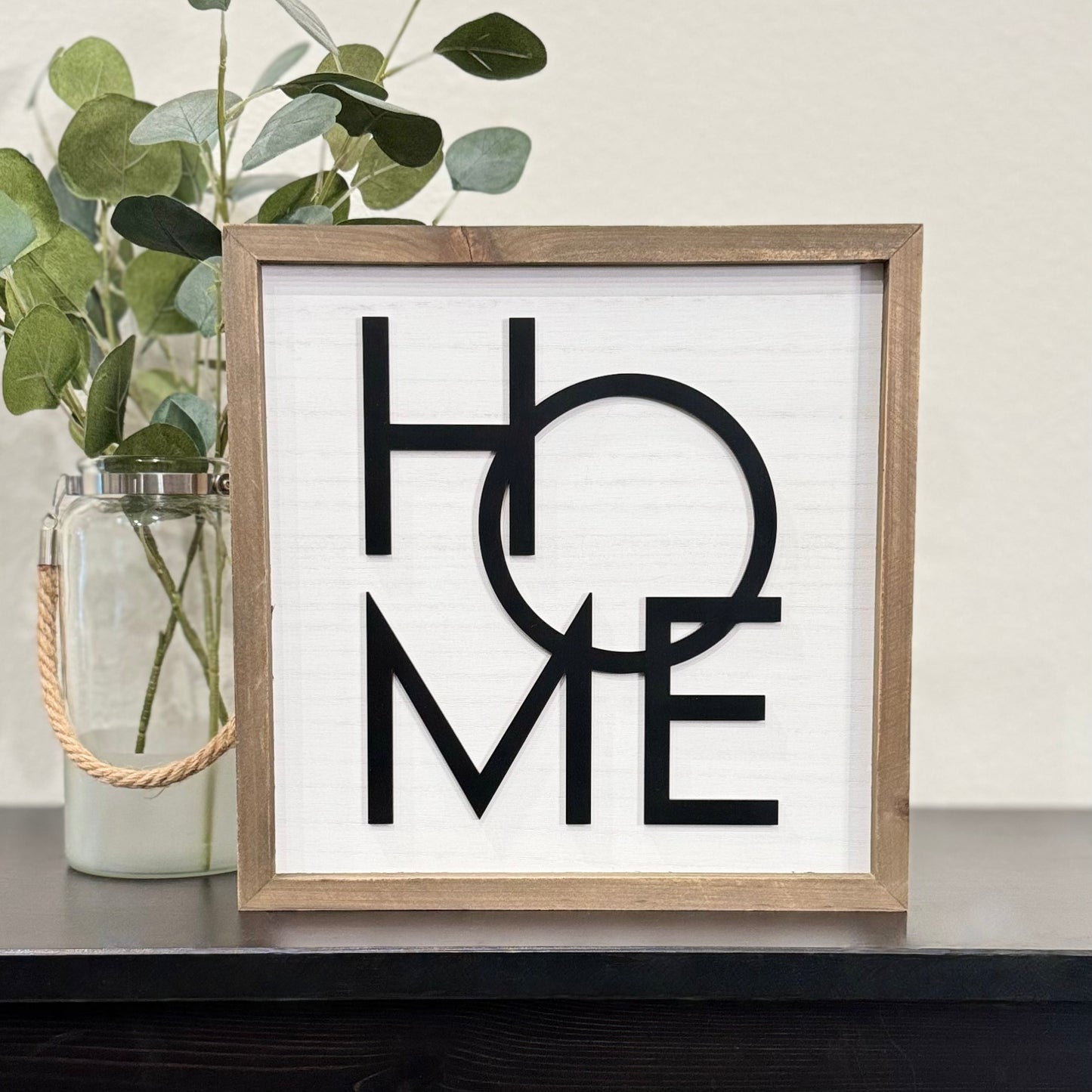 Wooden Framed Home Sign