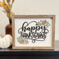 Wooden Framed Thanksgiving/Fall Sign