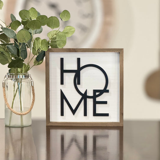 Wooden Framed Home Sign