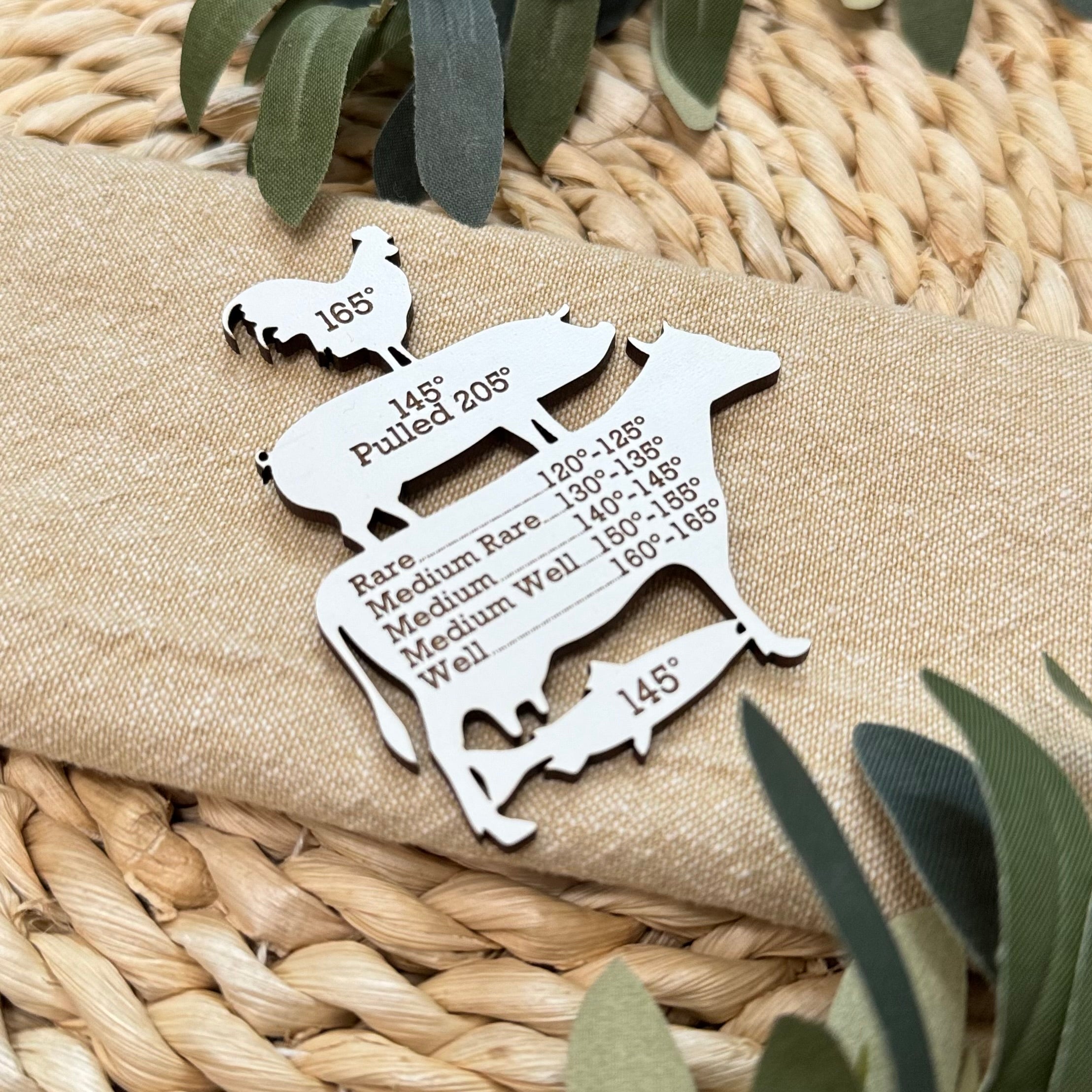Meat Temperature Refrigerator Magnet