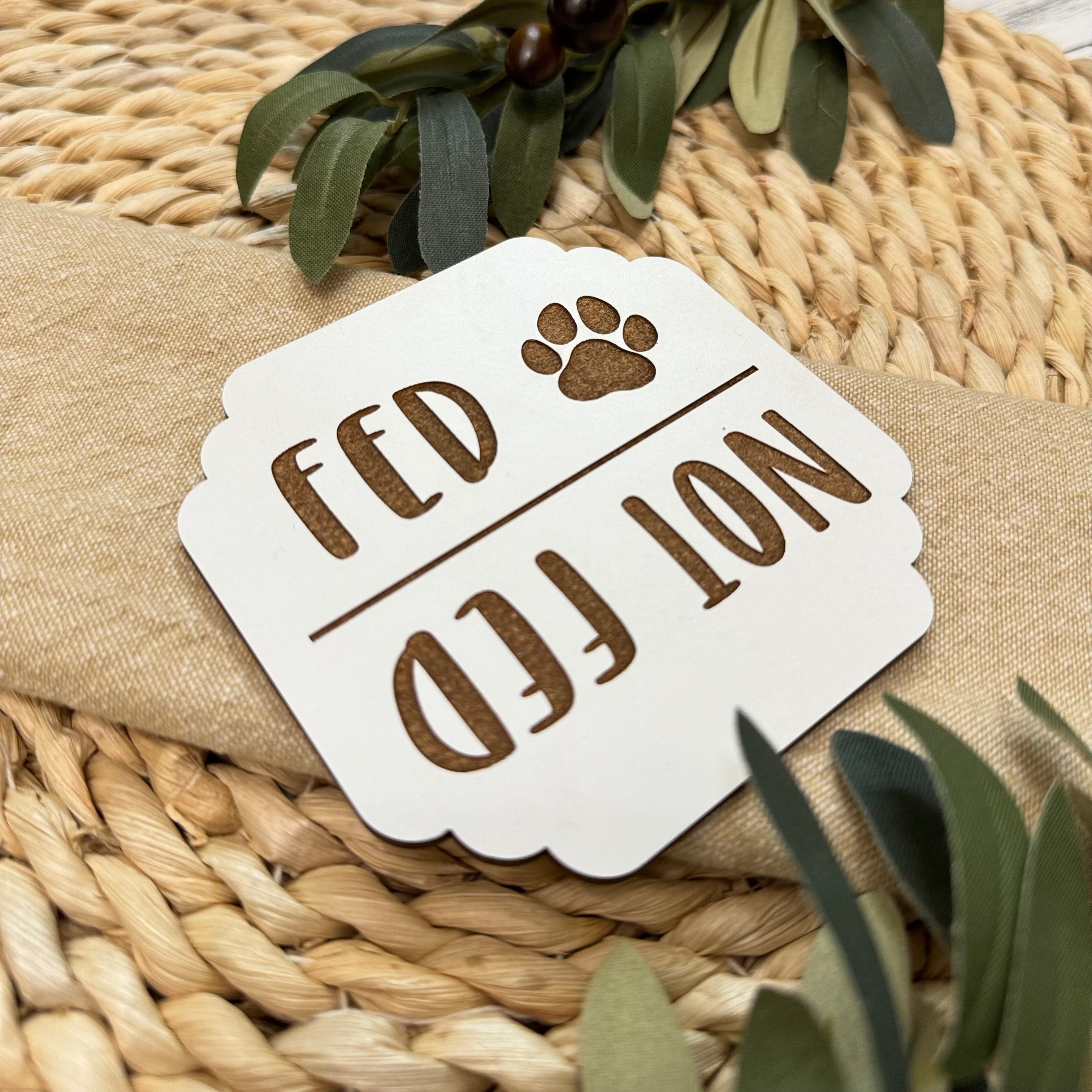Fed Not Fed Pet Magnet | Dog/Cat Feeding Reminder Magnet