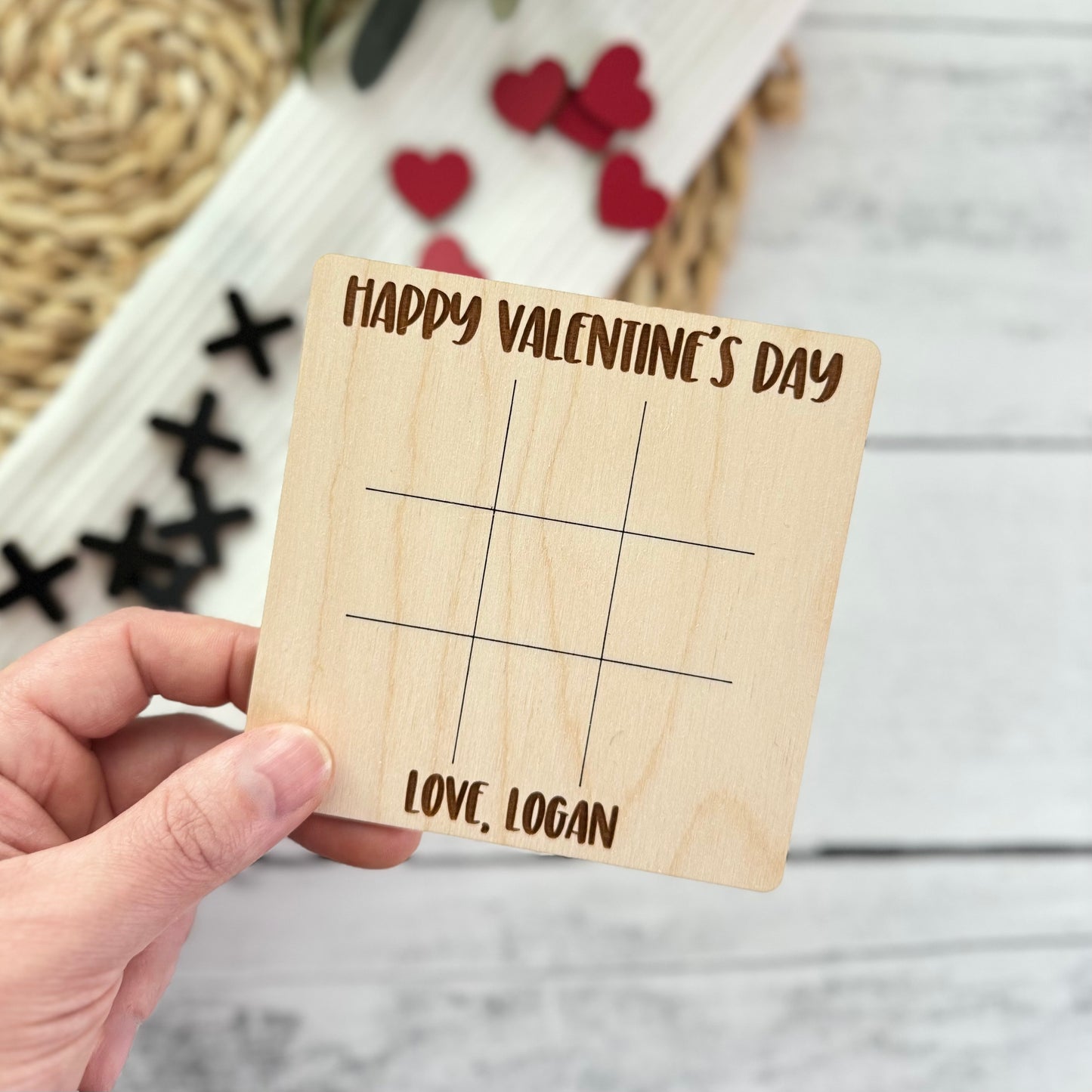 Valentine's Day Tic Tac Toe | Personalized Kid's Valentine's Day Card