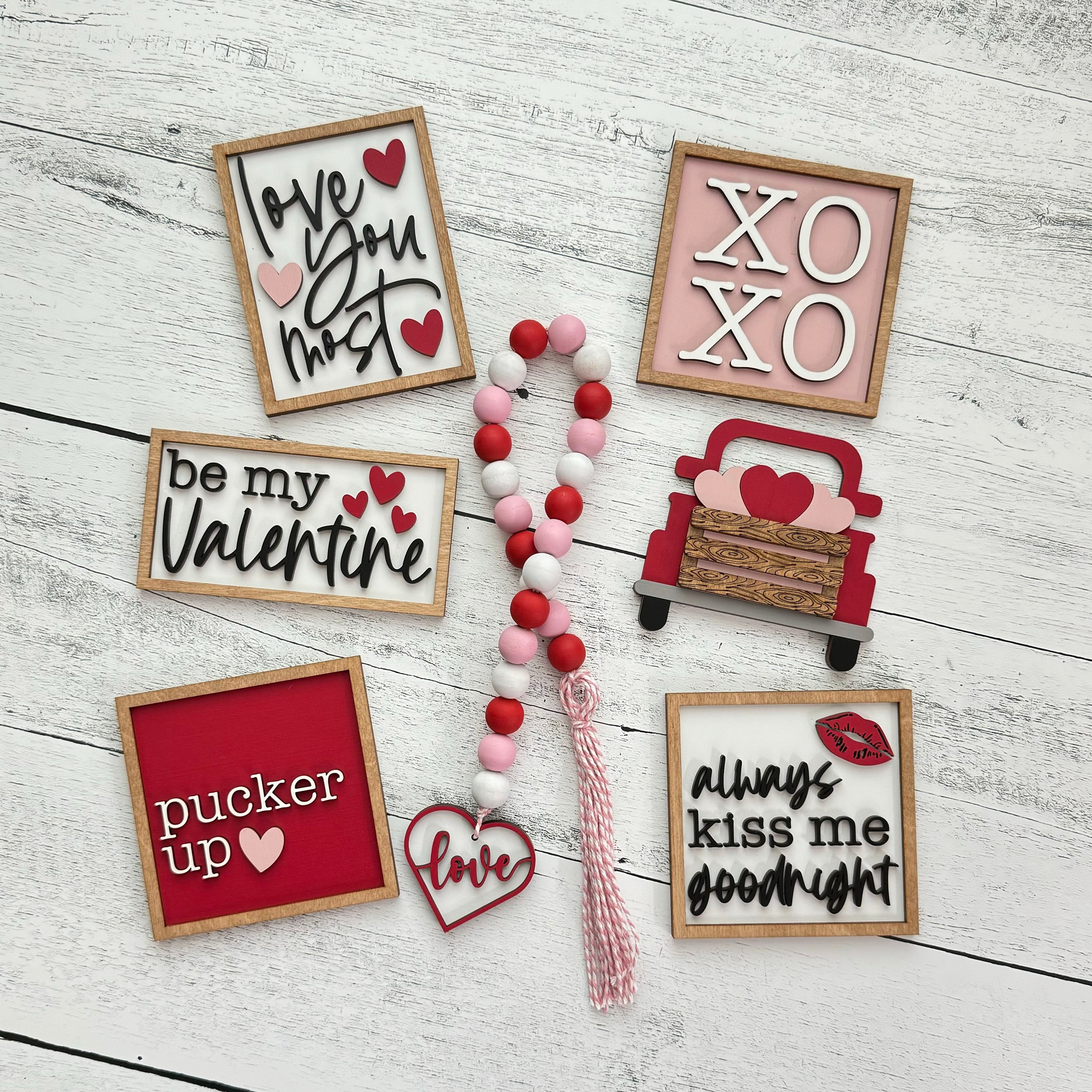 Valentine's Day Tier Tray Decor Bundle