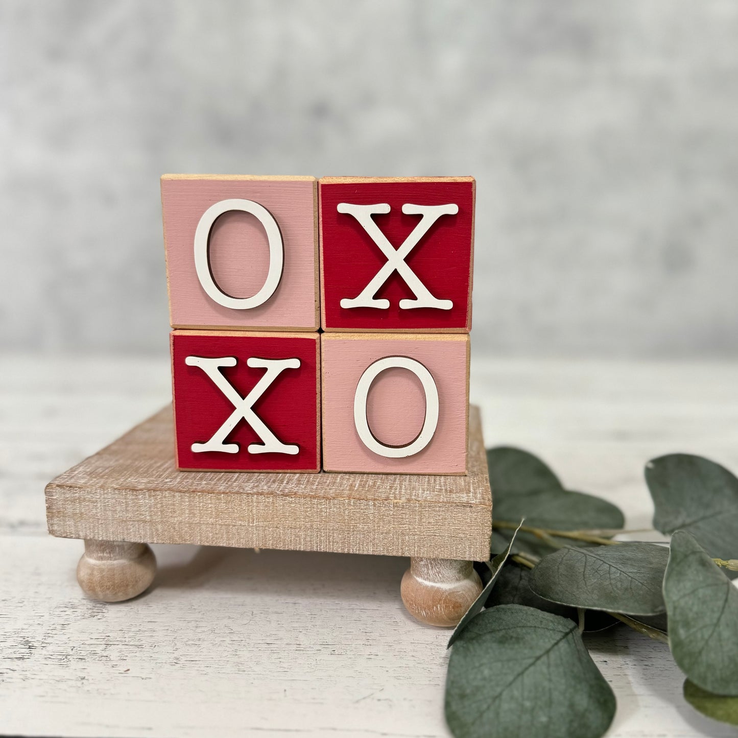 SET | Valentine's Day Stacking Word Wooden Blocks