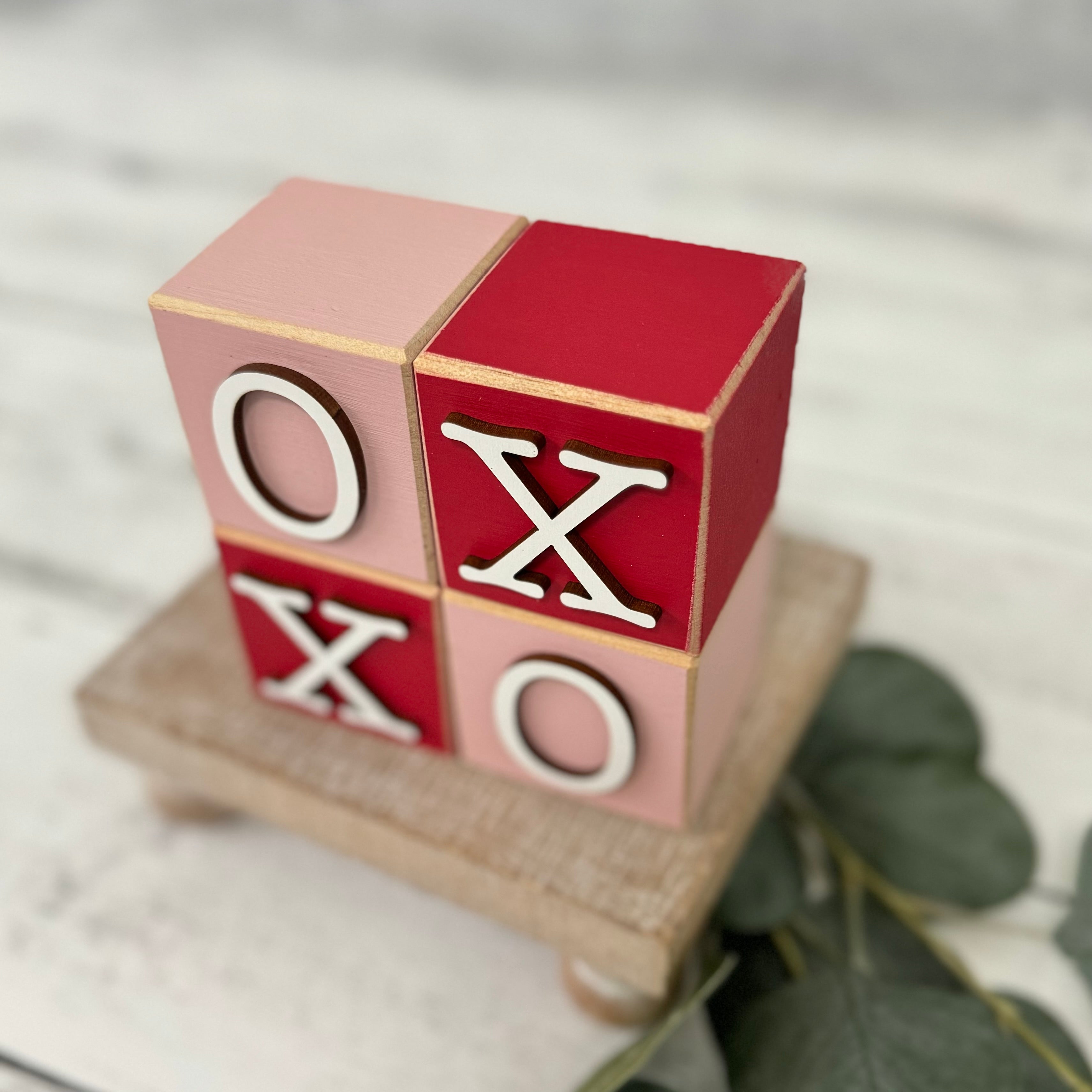 SET | Valentine's Day Stacking Word Wooden Blocks