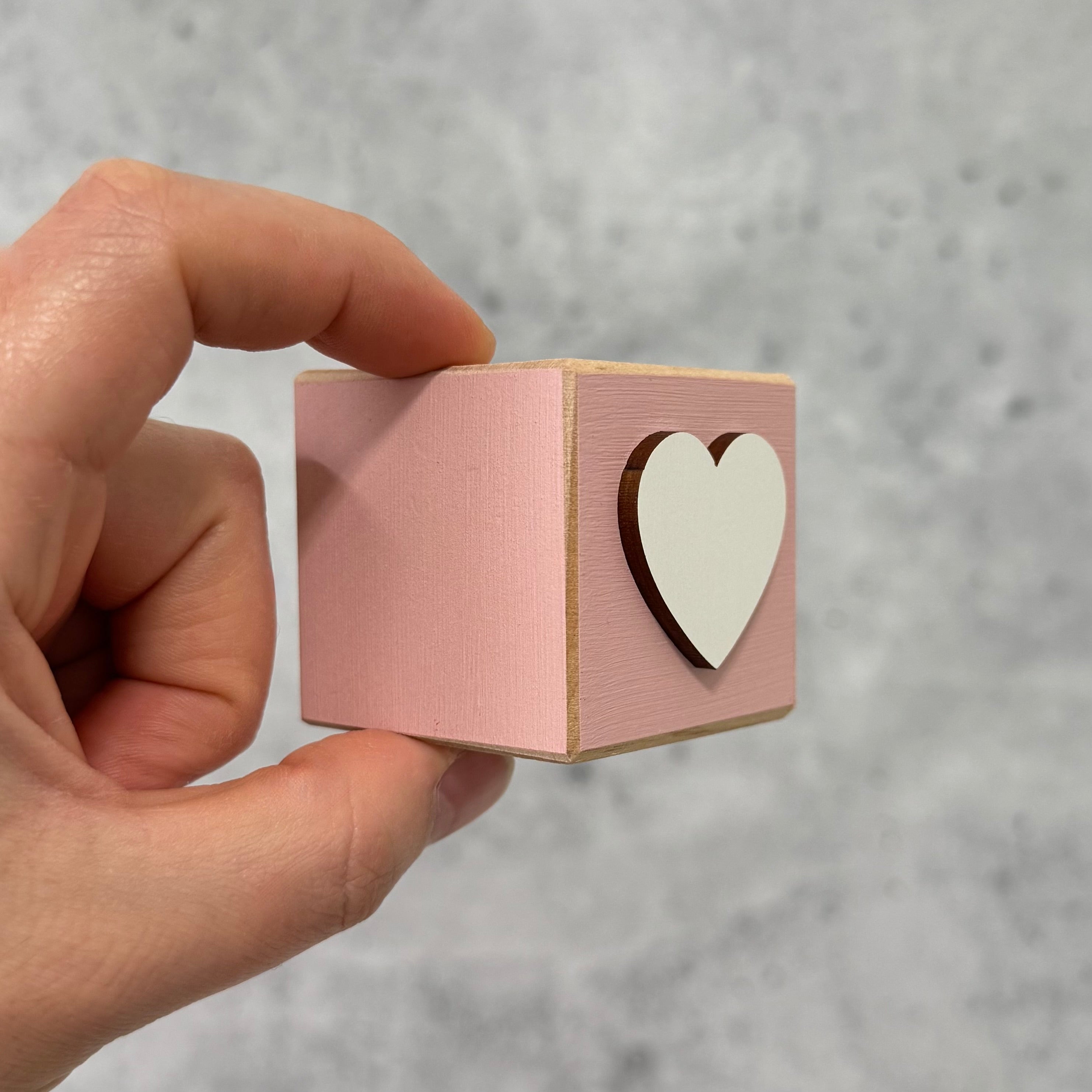 SET | Valentine's Day Stacking Word Wooden Blocks