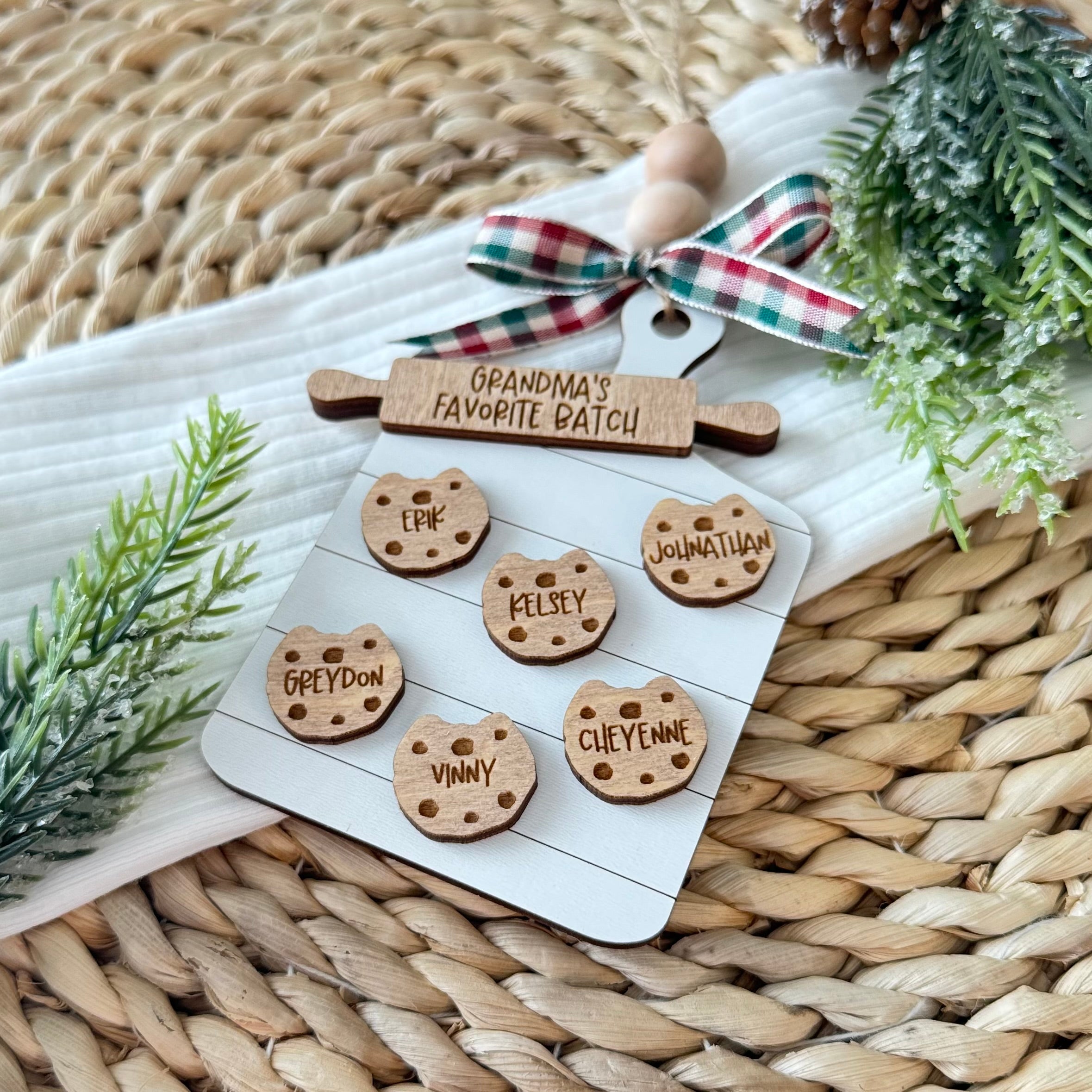 Personalized Family Christmas Tree Ornament