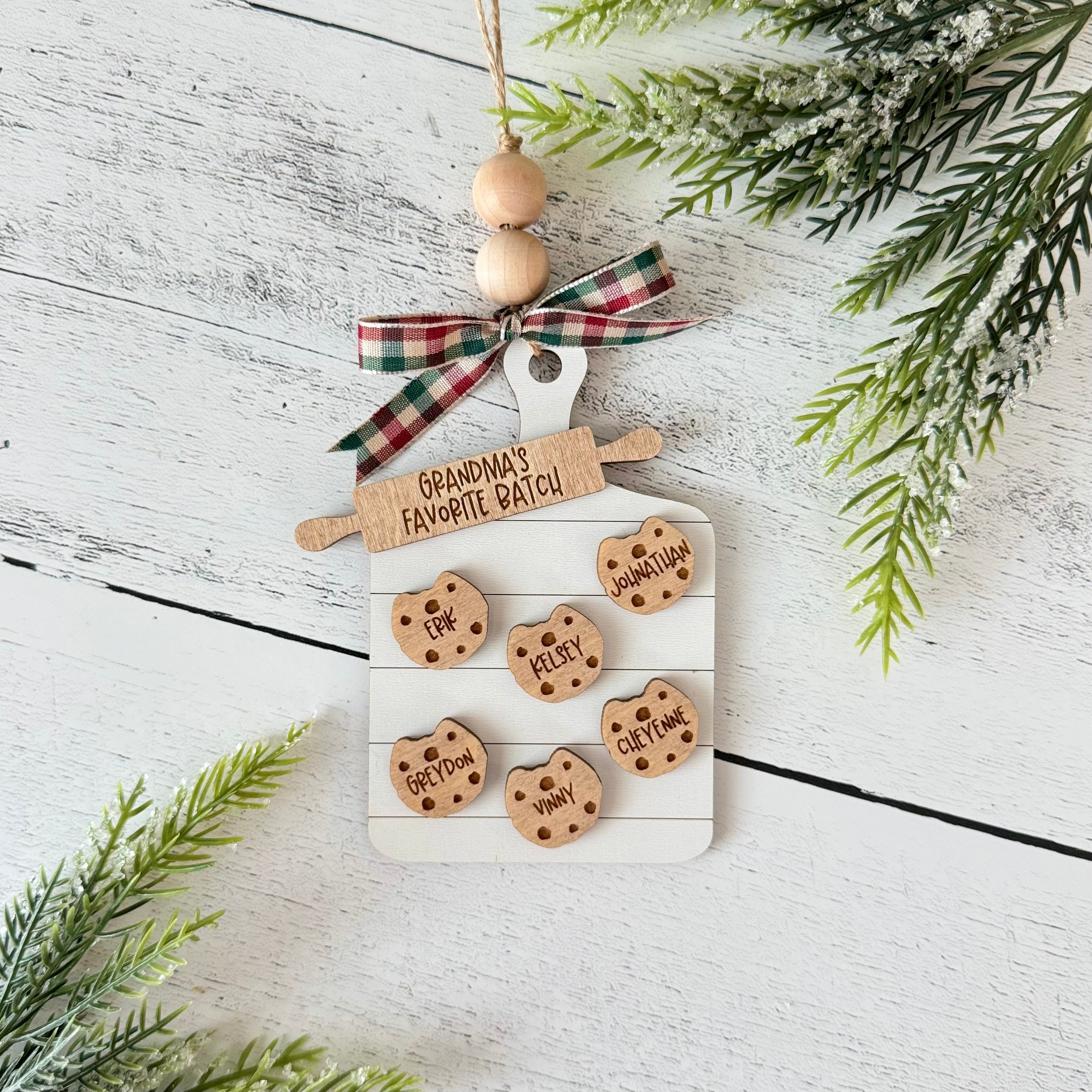 Personalized Family Christmas Tree Ornament