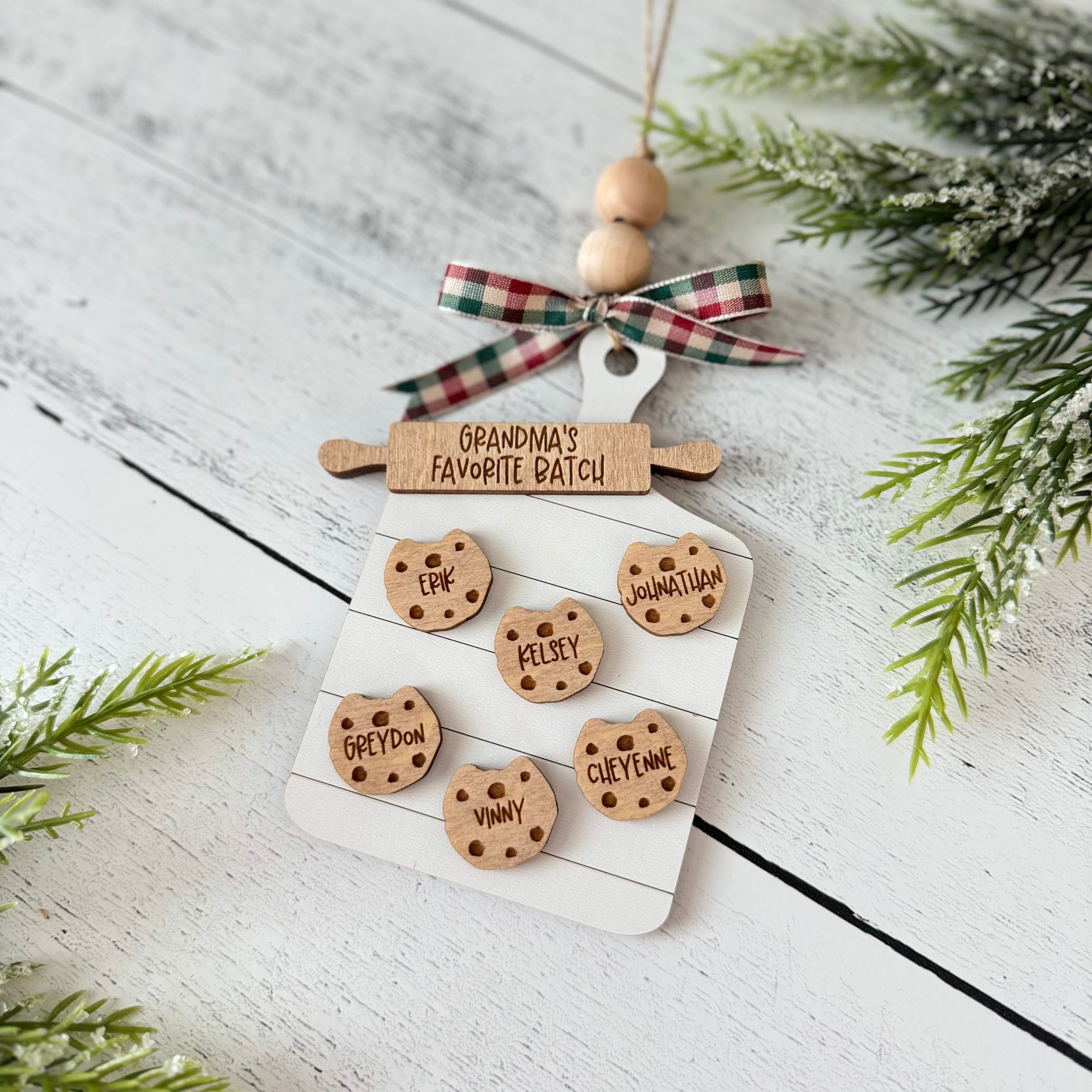 Personalized Family Christmas Tree Ornament