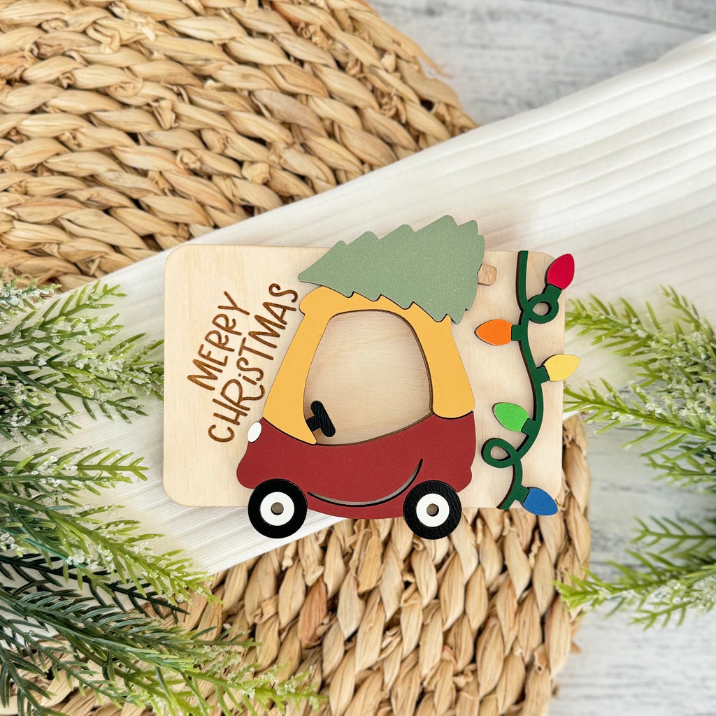Christmas Wooden Photo Frame Magnet