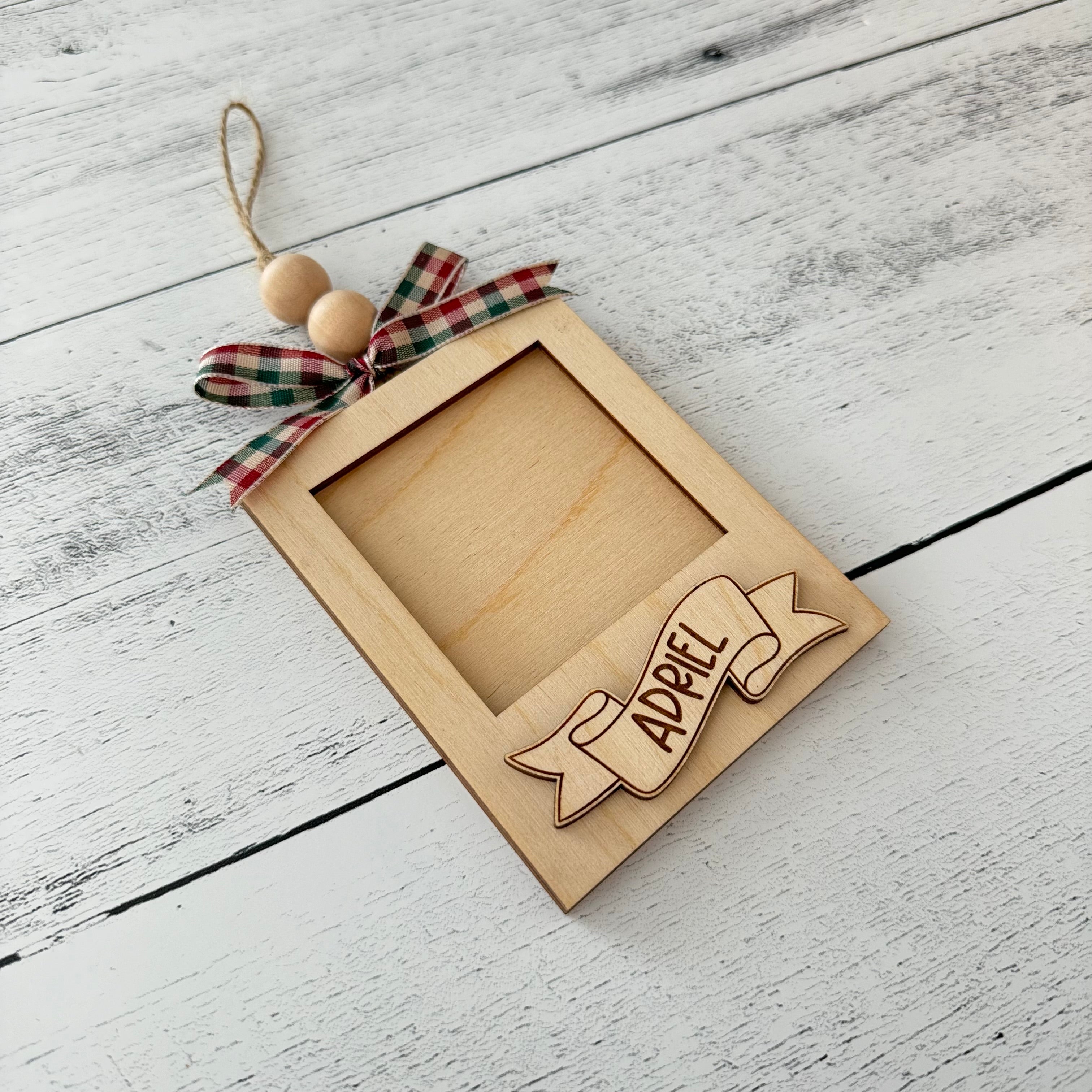 Personalized Photo Frame Ornament