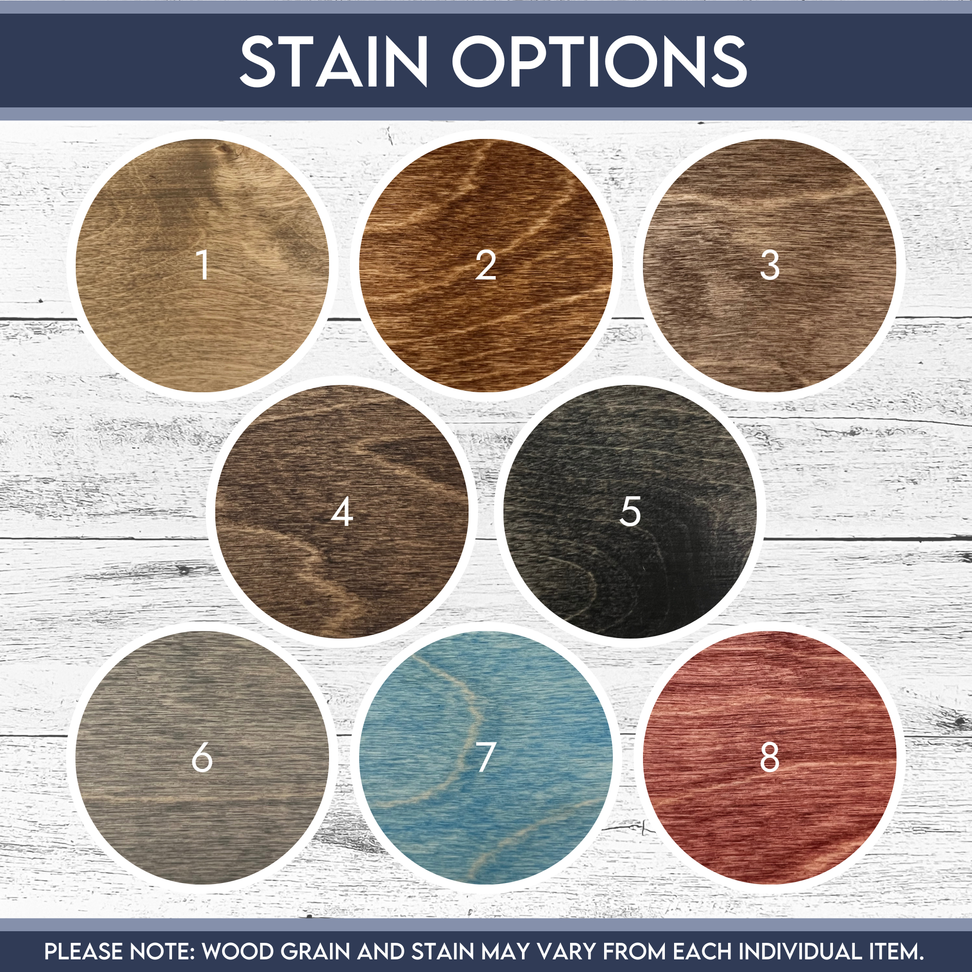 Wooden Baby Monthly Milestone Disc Set | Stained