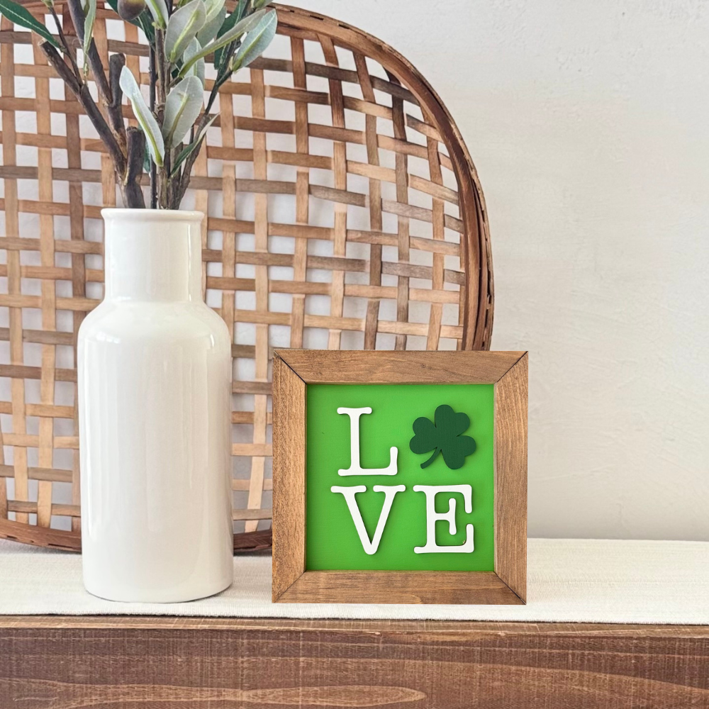Wooden Framed St. Patrick's Day Sign