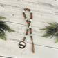Rustic Christmas Themed Wooden Bead Garland