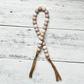 Neutral Farmhouse Wooden Bead Garland