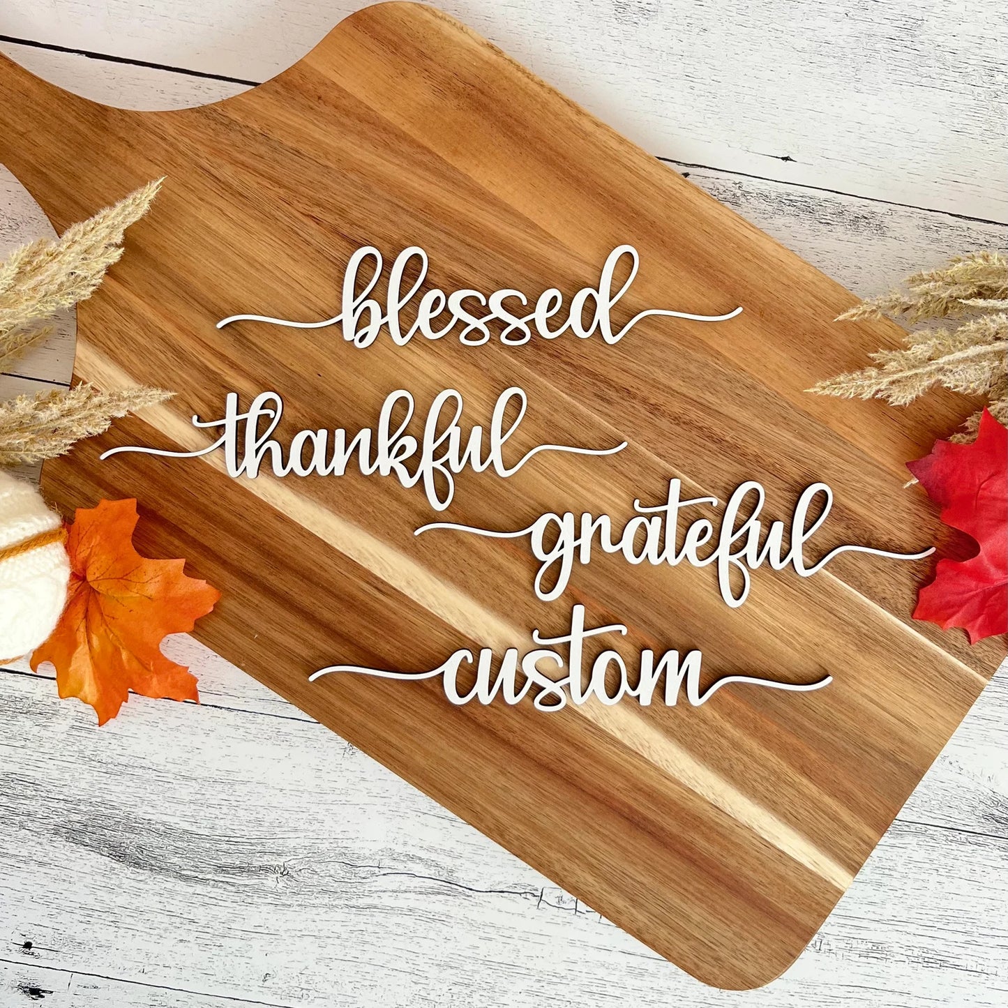 Thanksgiving Place Setting Words | Thanksgiving Table Decor