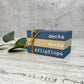 Lake House Themed Mini Wooden Books
