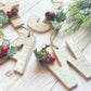 White Washed Rustic Christmas Ornament