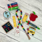 Back To School Themed Tiered Tray Decor Bundle