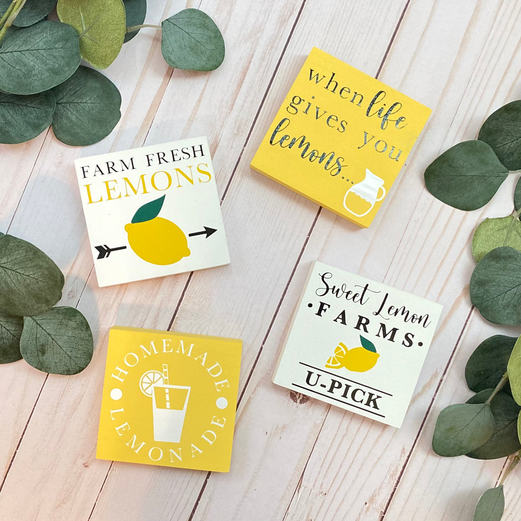 Lemon Themed Signs