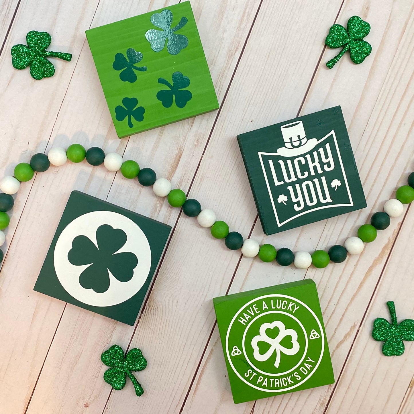 St. Patrick's Day Tiered Tray Decor Bundle