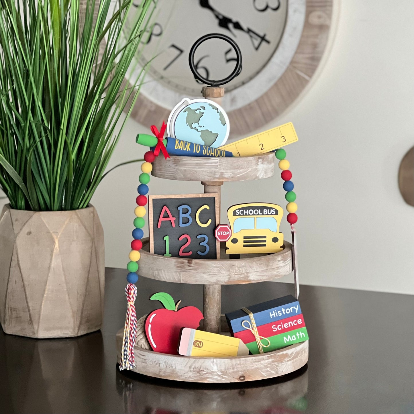 Back To School Themed Mini Wooden Books