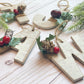 White Washed Rustic Christmas Ornament