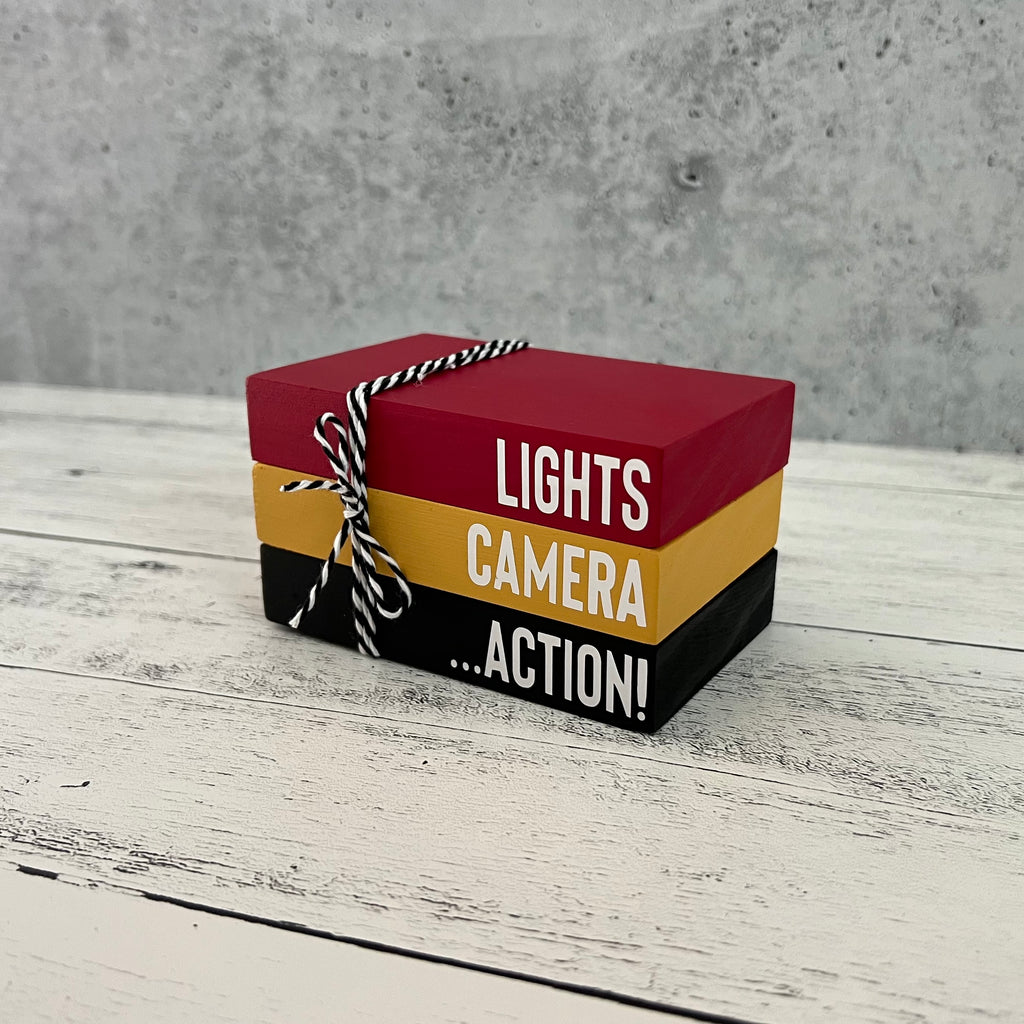 Movie Themed Mini Wooden Books