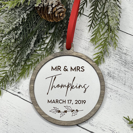 Mr & Mrs Christmas Tree Ornament