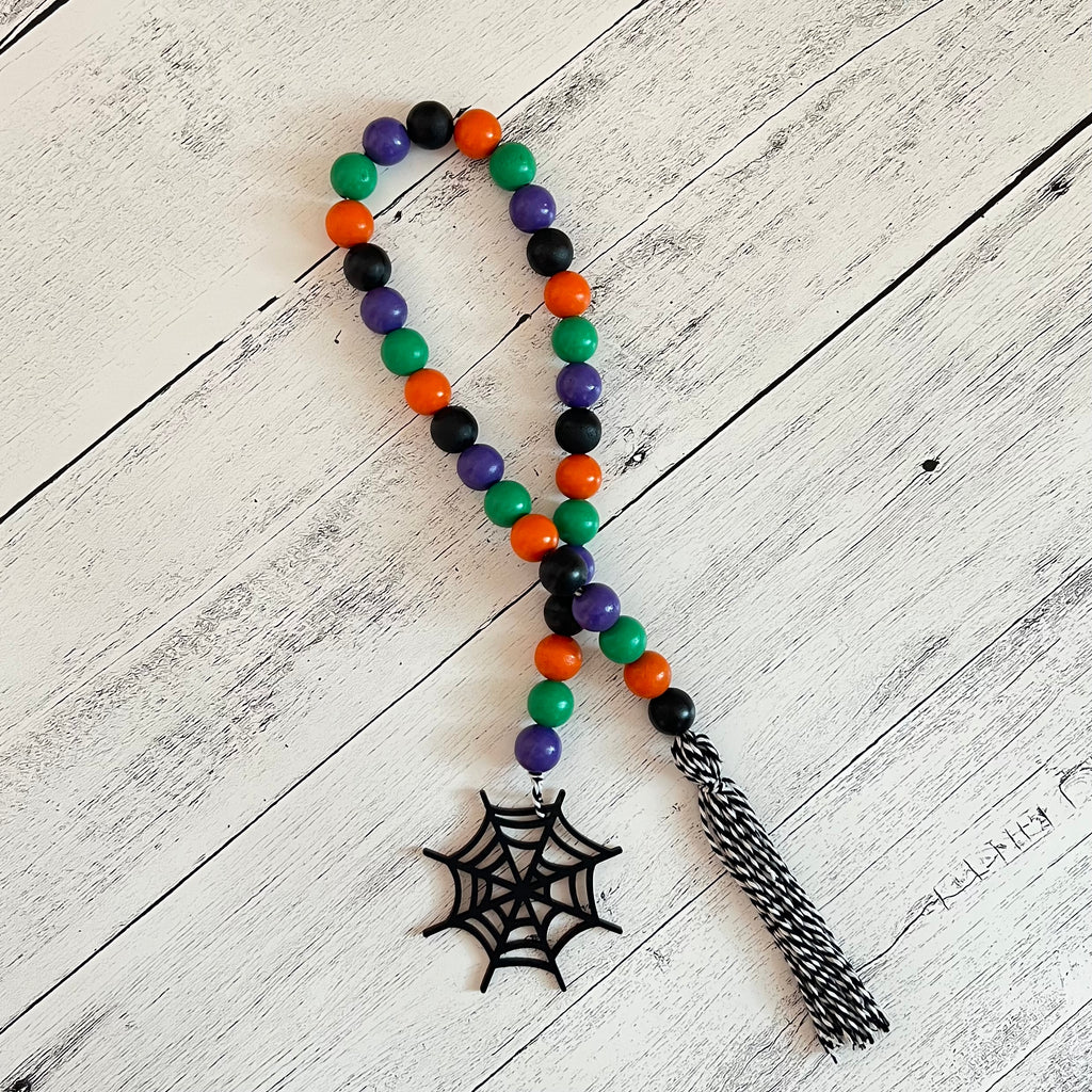 Halloween Wooden Bead Garland