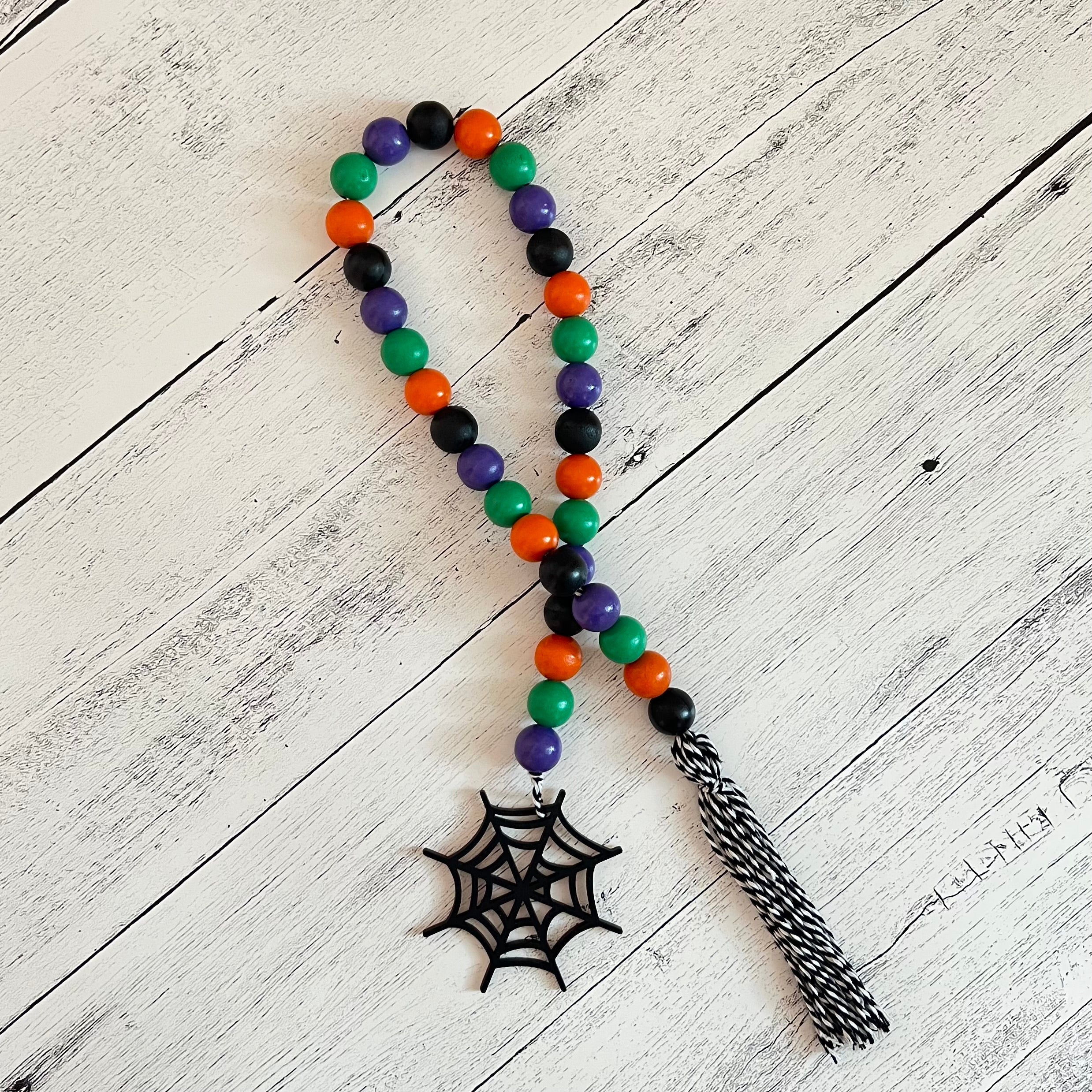 Halloween Wooden Bead Garland