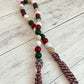 Timeless Christmas Themed Wooden Bead Garland