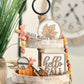 Classic Autumn Themed Tiered Tray Decor Bundle