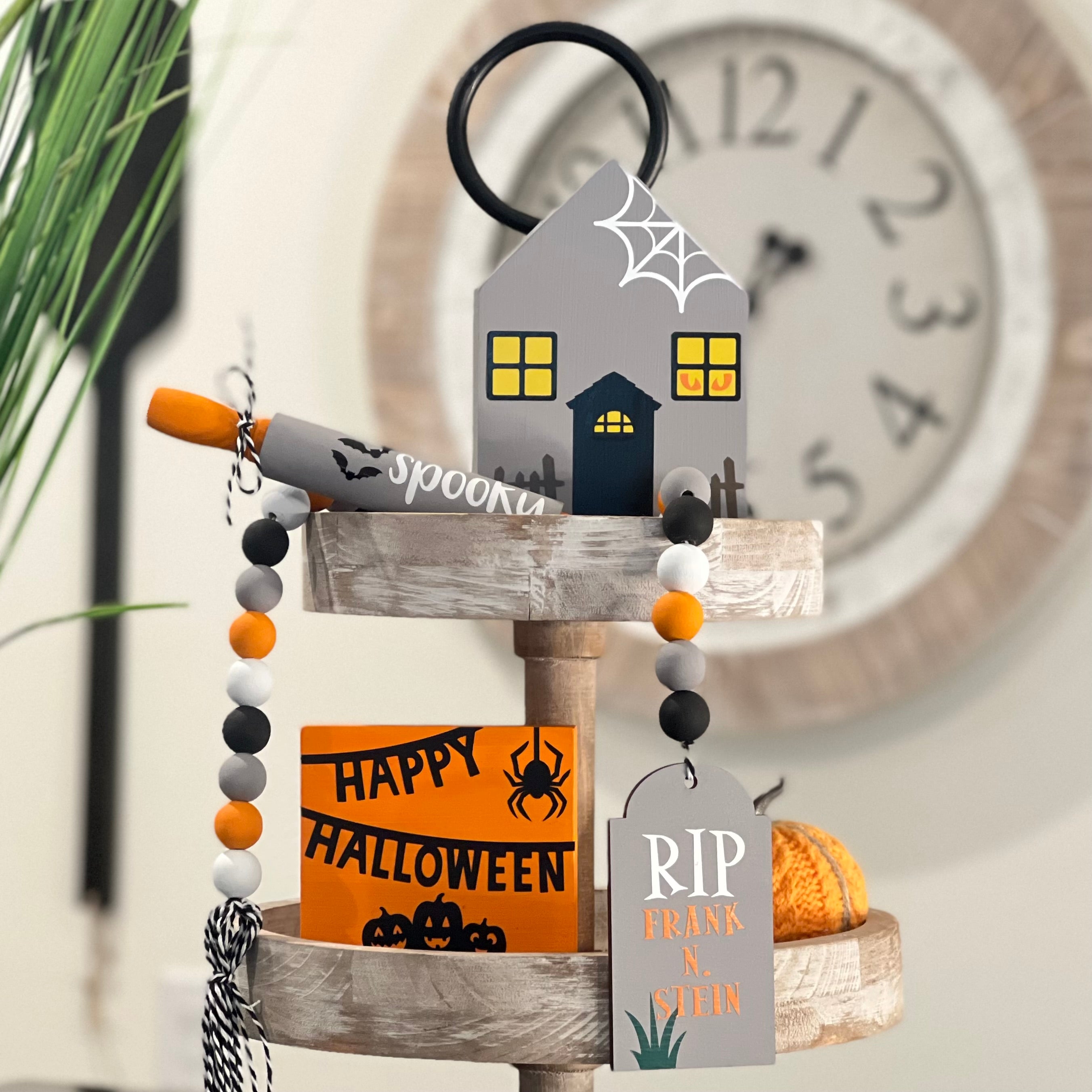 Halloween Themed Tiered Tray Decor Bundle