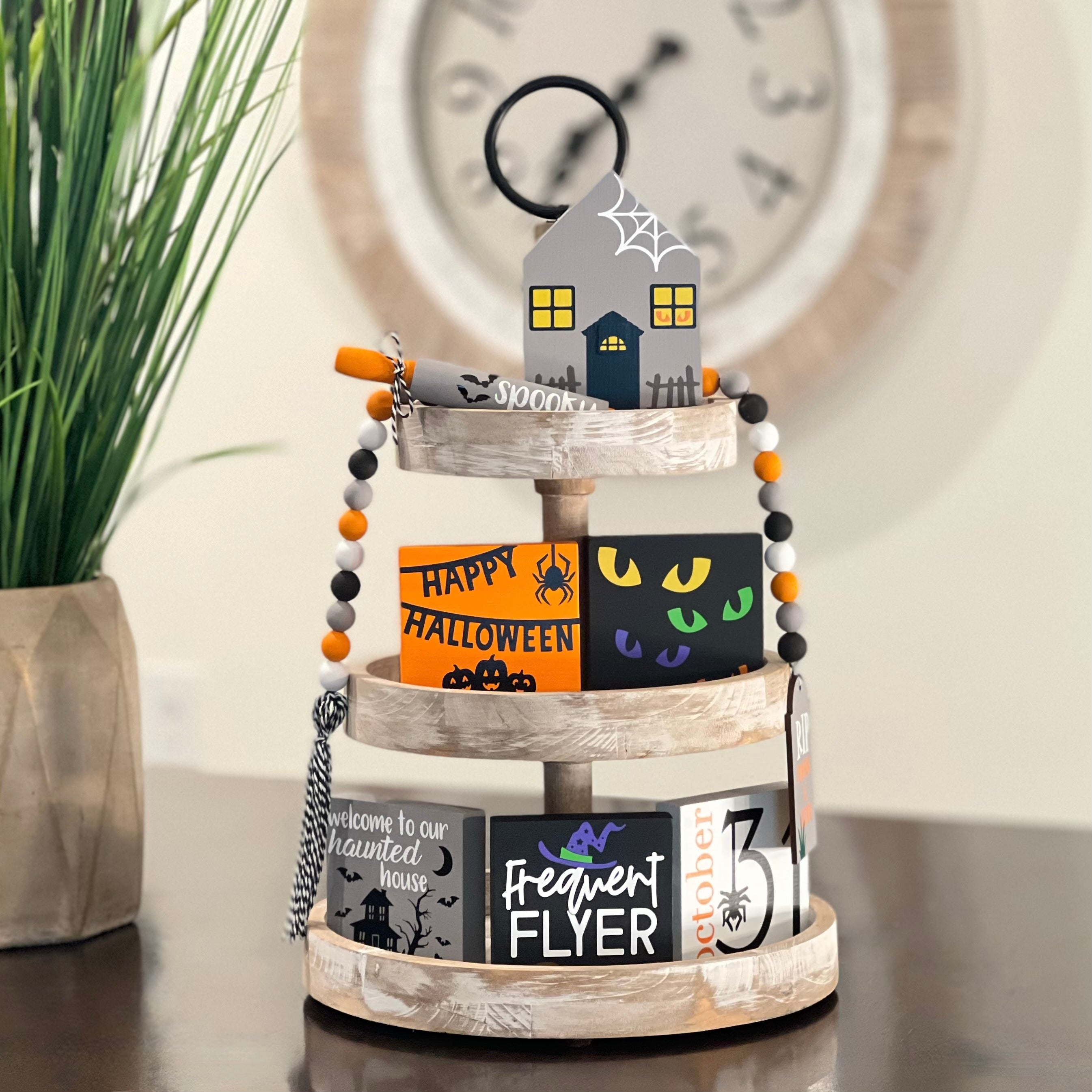 Halloween Themed Tiered Tray Decor Bundle