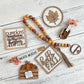Classic Autumn Themed Tiered Tray Decor Bundle