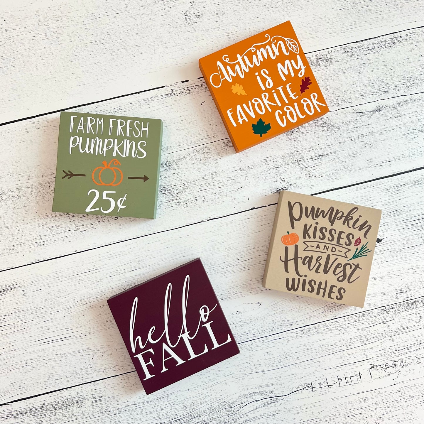 Fall/Autumn Themed Tiered Tray Decor Bundle