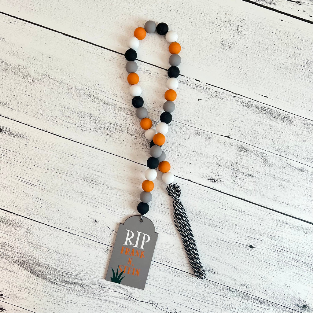 Halloween Wooden Bead Garland