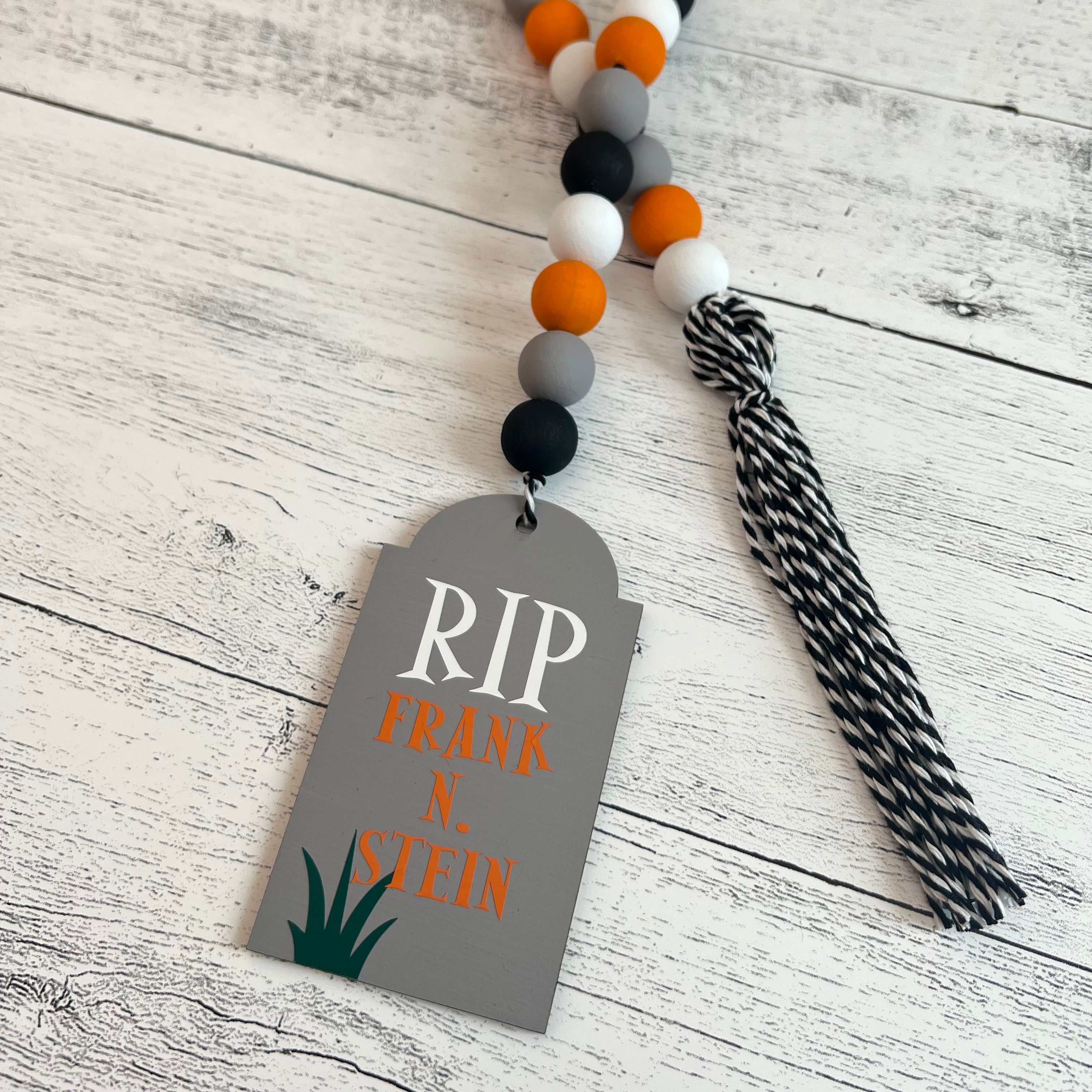Halloween Wooden Bead Garland