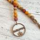 Autumn Themed Wooden Bead Garland