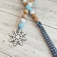 Winter/Snow Themed Wooden Bead Garland