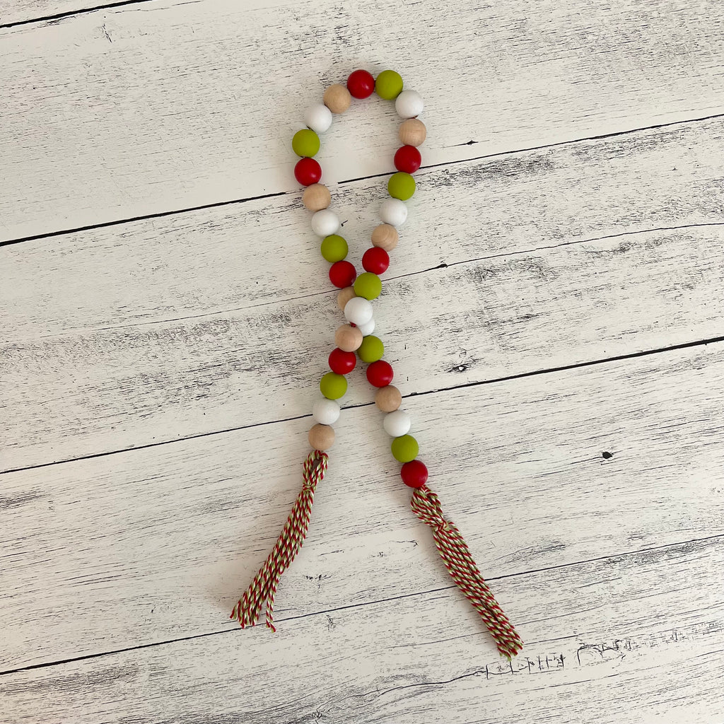 Elf Themed Wooden Bead Garland