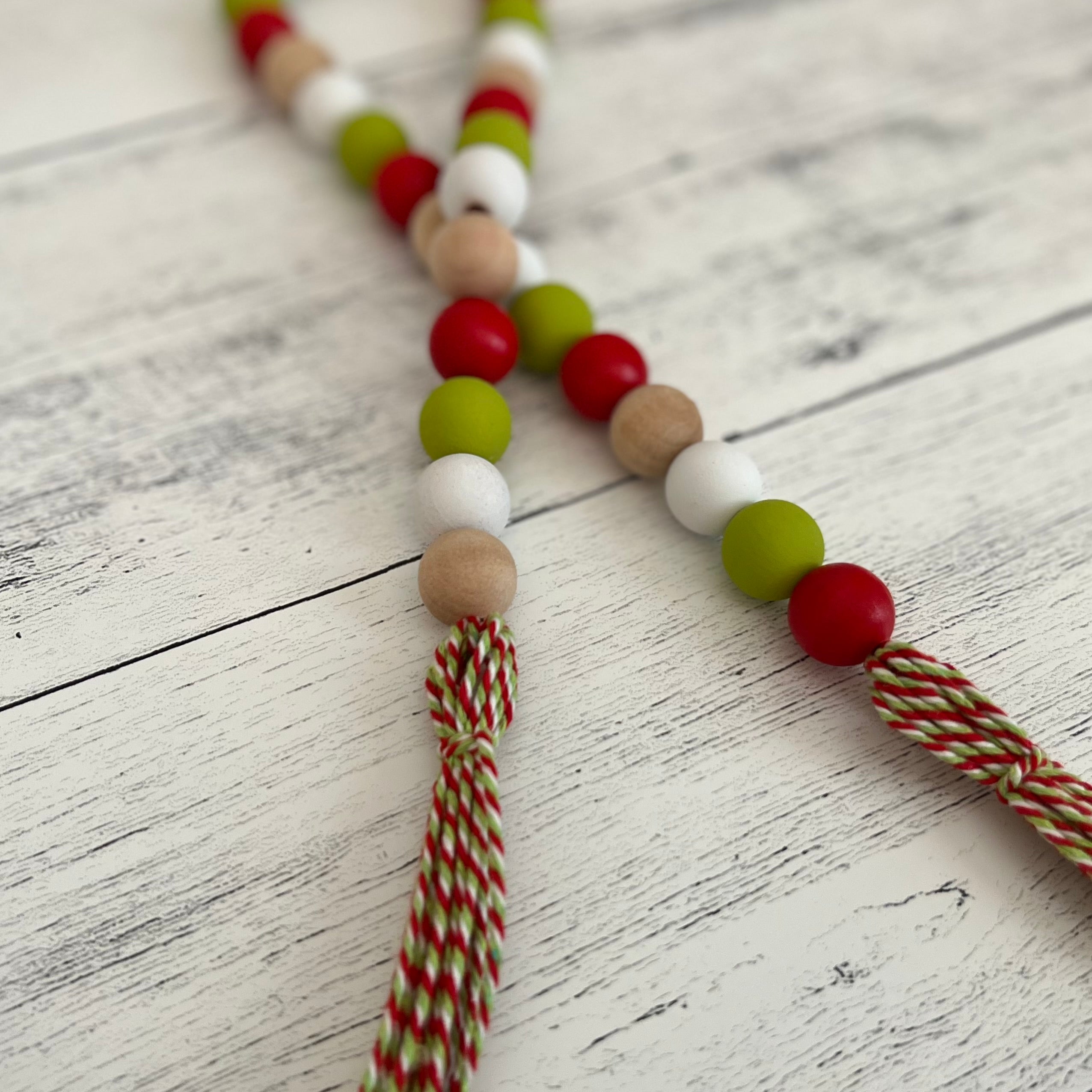 Elf Themed Wooden Bead Garland