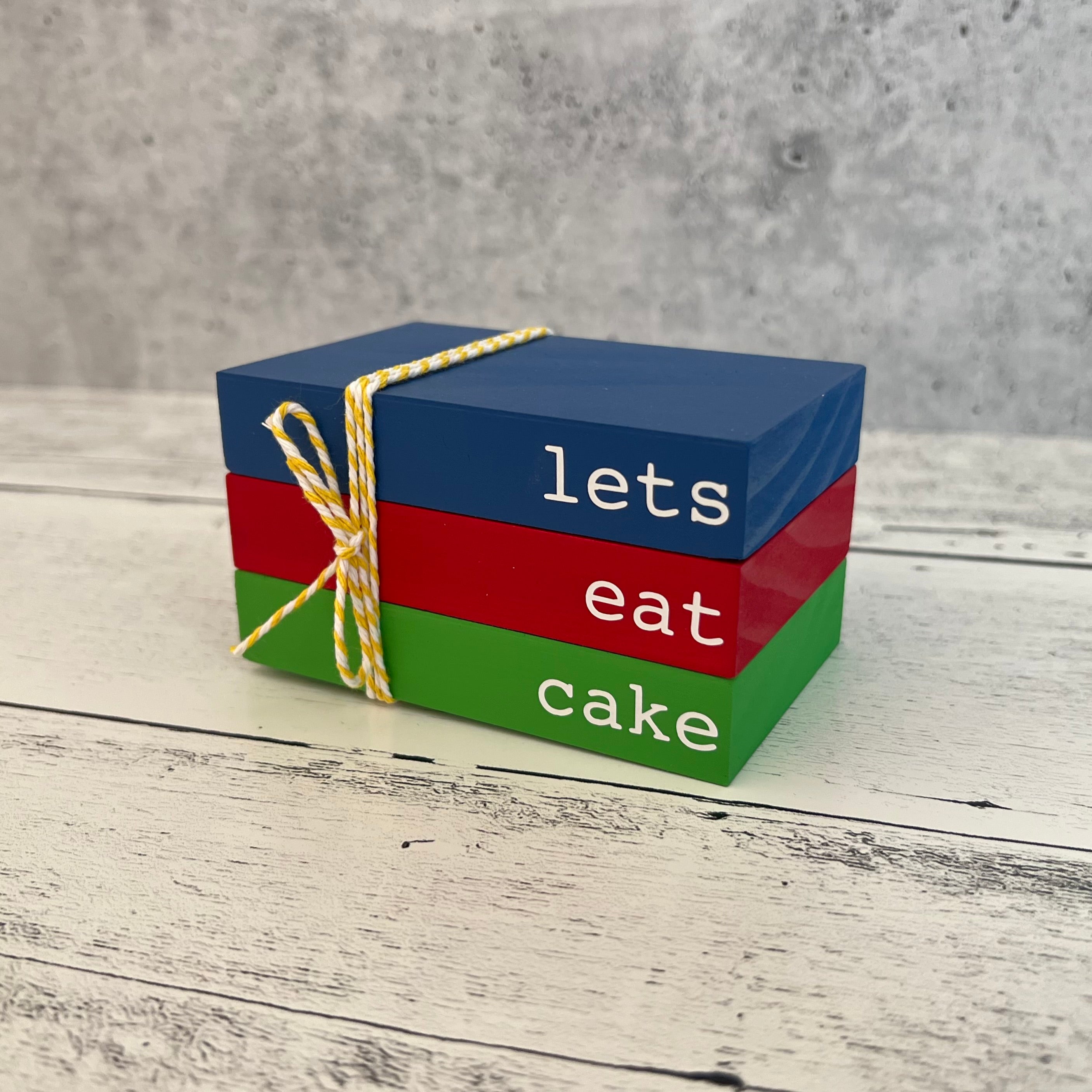 Birthday Themed Mini Wooden Books