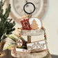 Country Christmas Themed Wooden Bead Garland