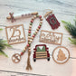 Country Christmas Tiered Tray Decor Bundle