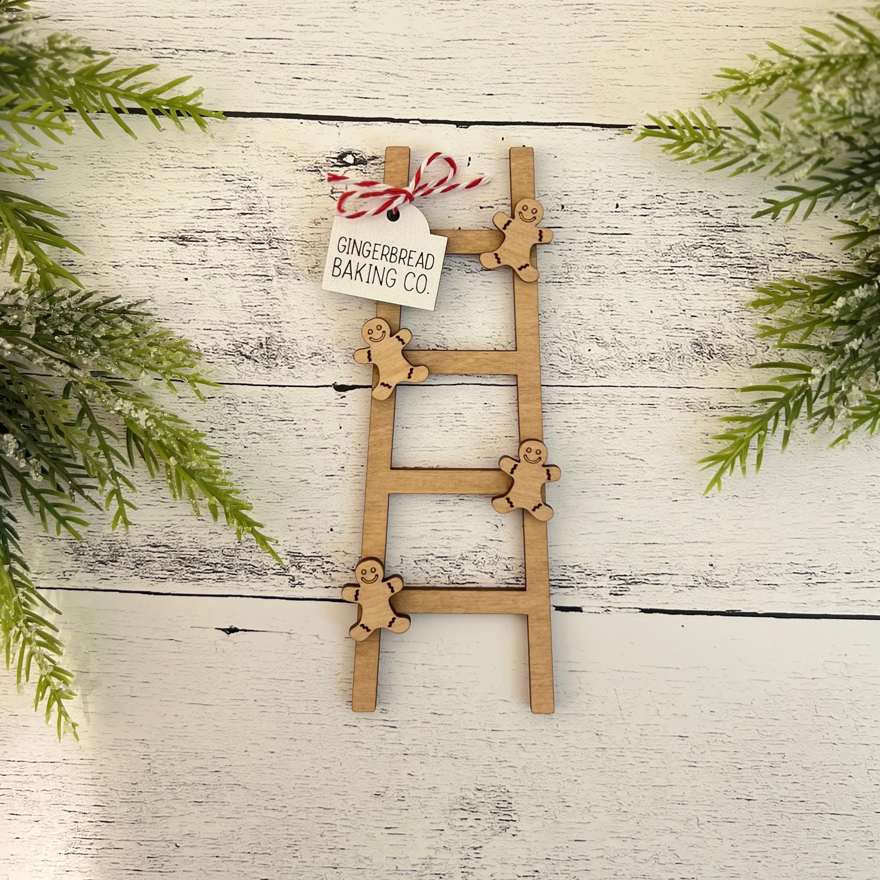 Gingerbread Themed Accent Tiered Tray Decor